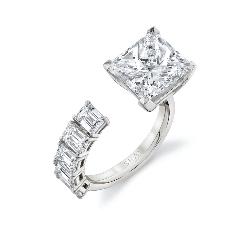 FLOATING PRINCESS DIAMOND RING