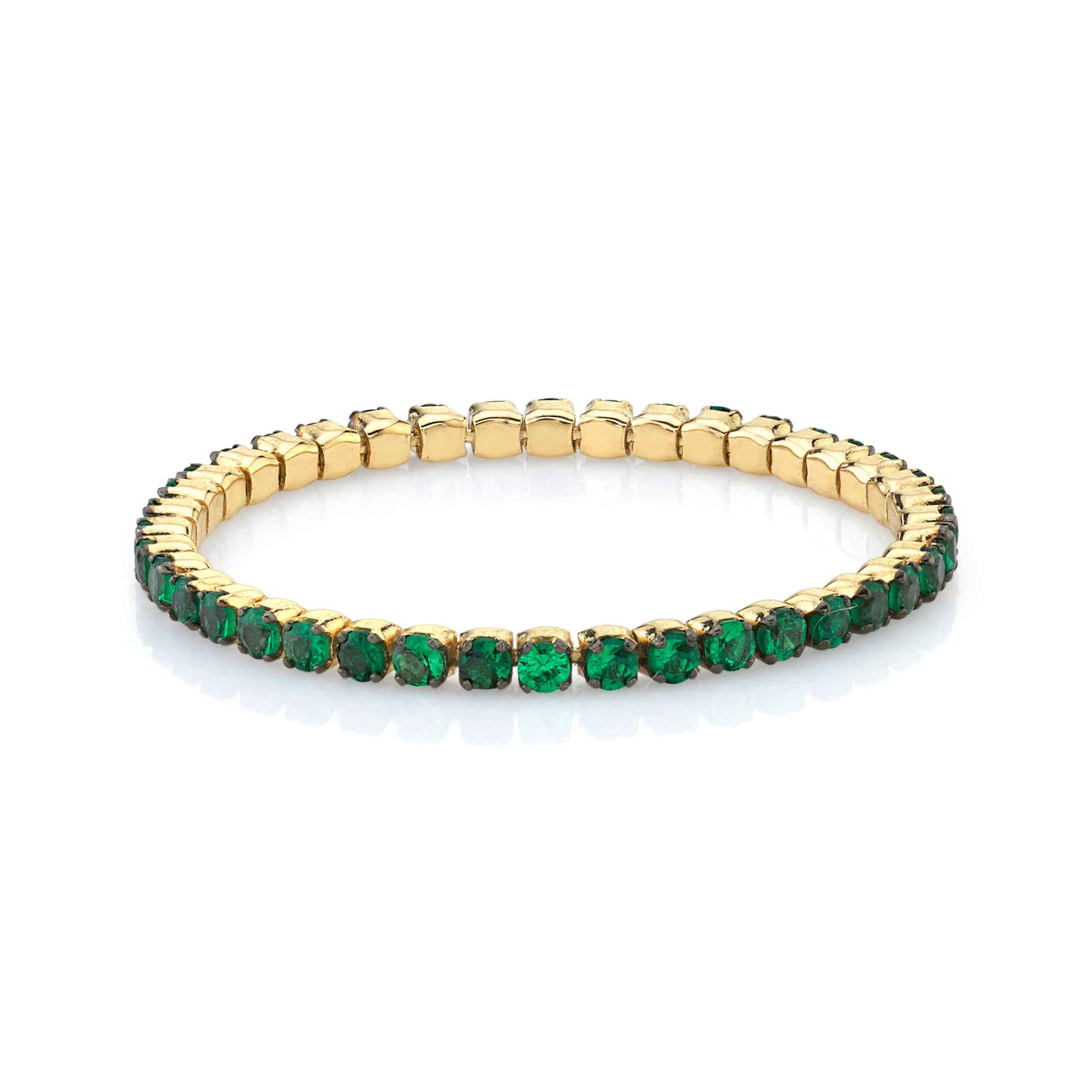 READY TO SHIP GREEN GARNET SINGLE THREAD RING