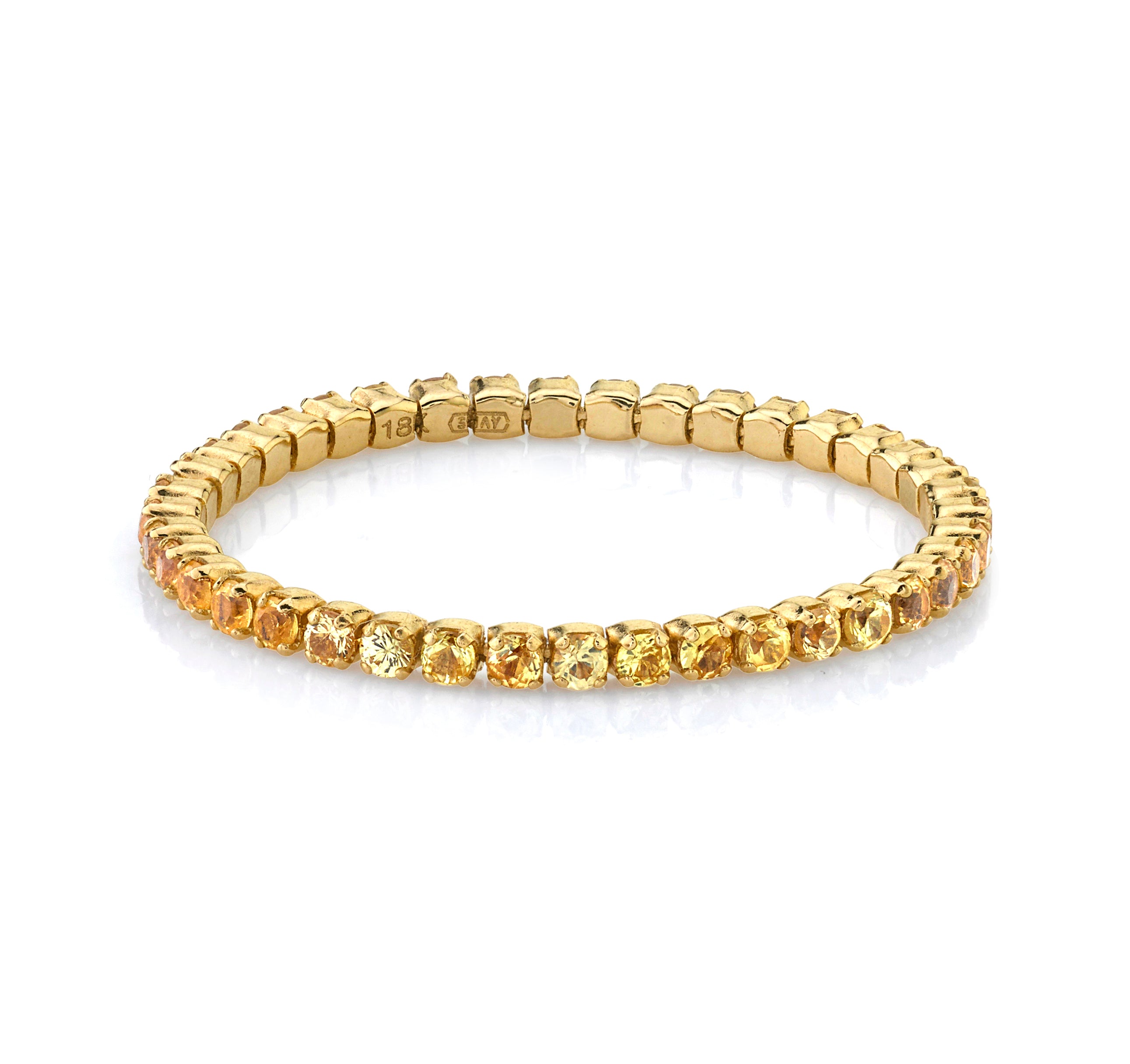 Rina Limor Pave Yellow Sapphire Bangle