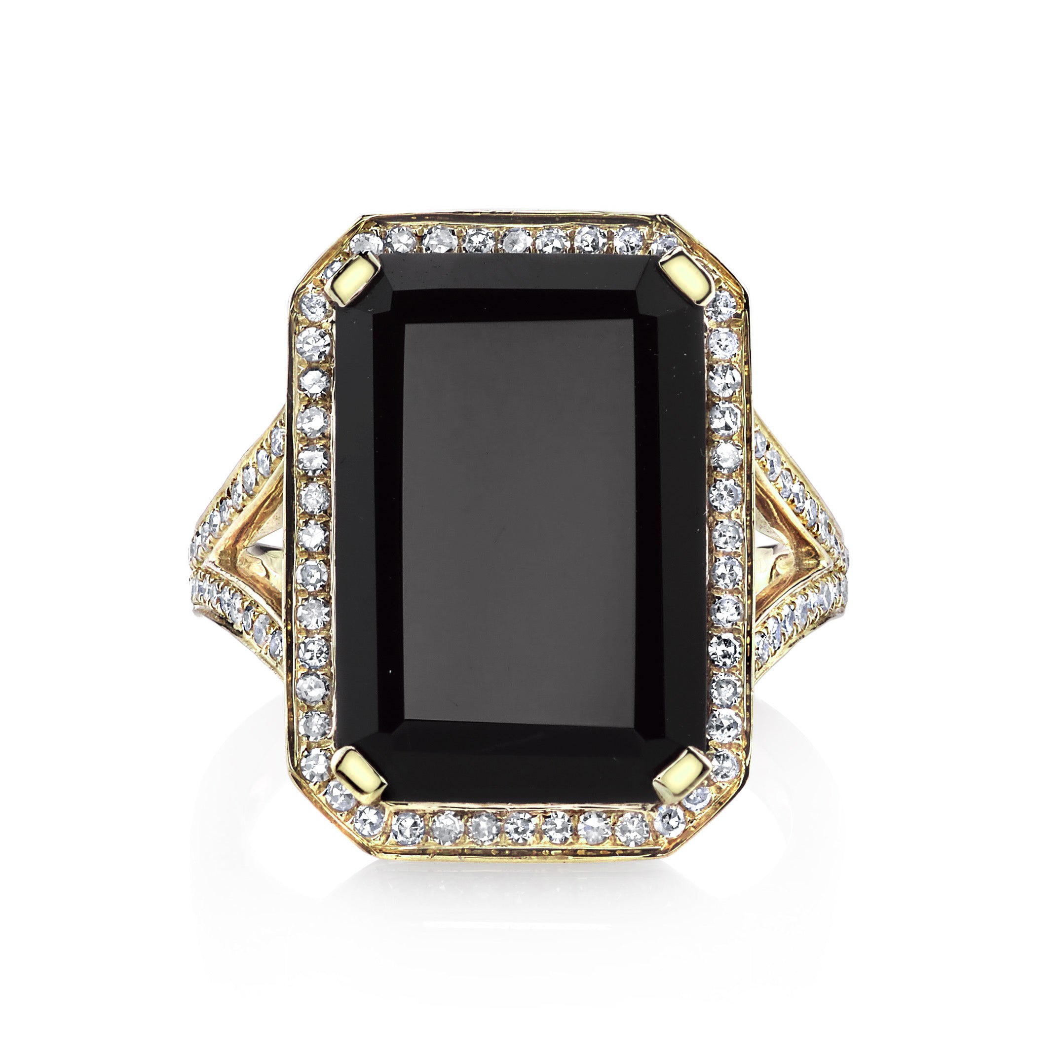 BLACK ONYX PORTRAIT RING