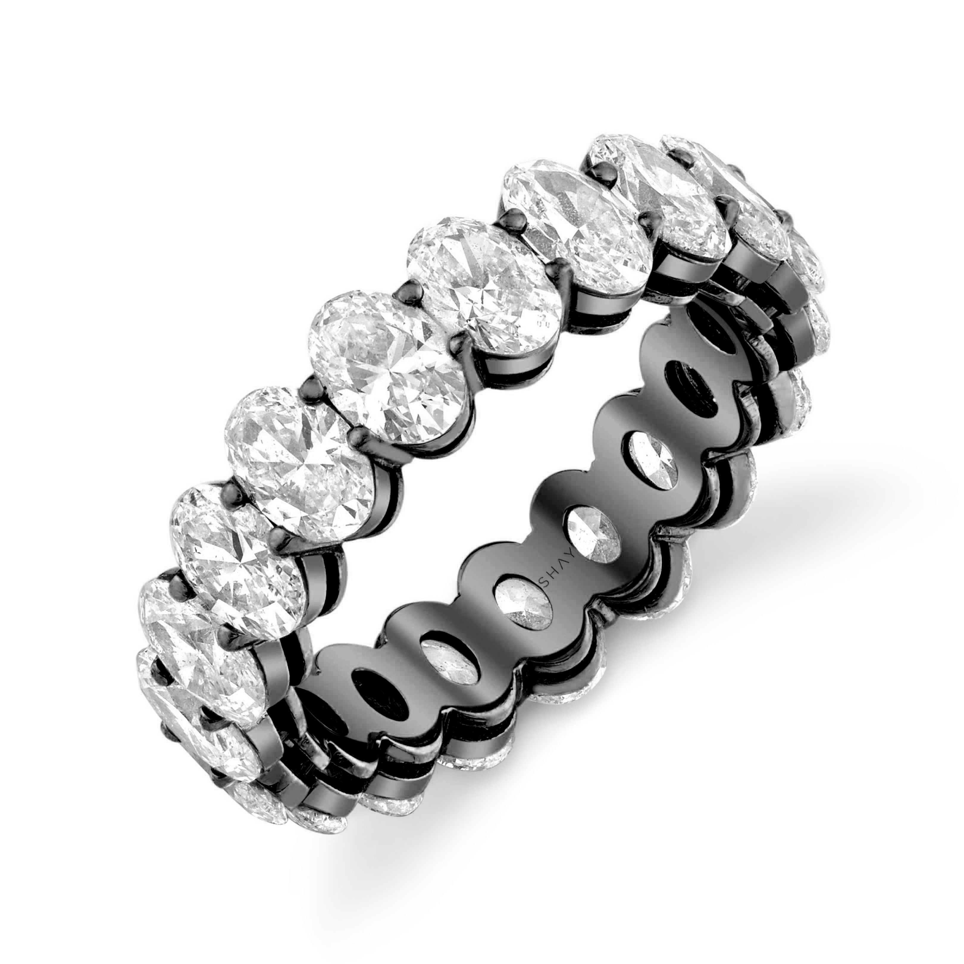 DIAMOND OVAL ETERNITY BAND PETITE