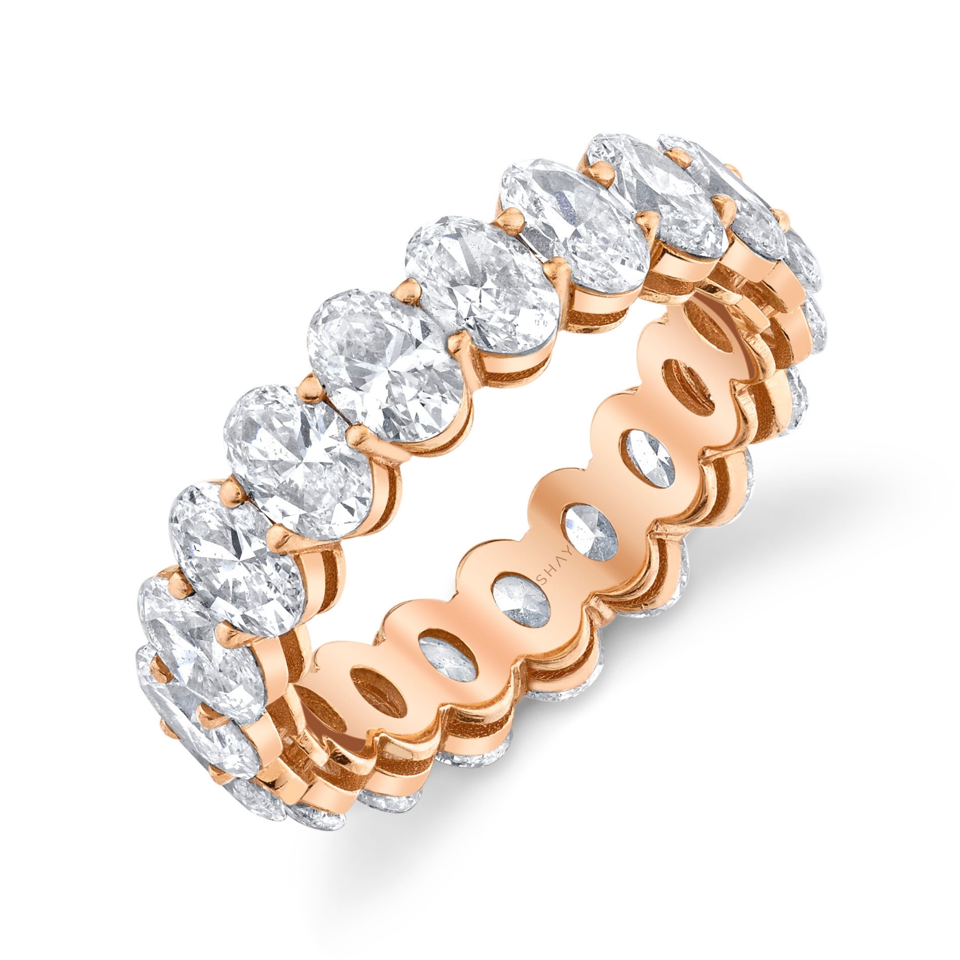 DIAMOND OVAL ETERNITY BAND PETITE