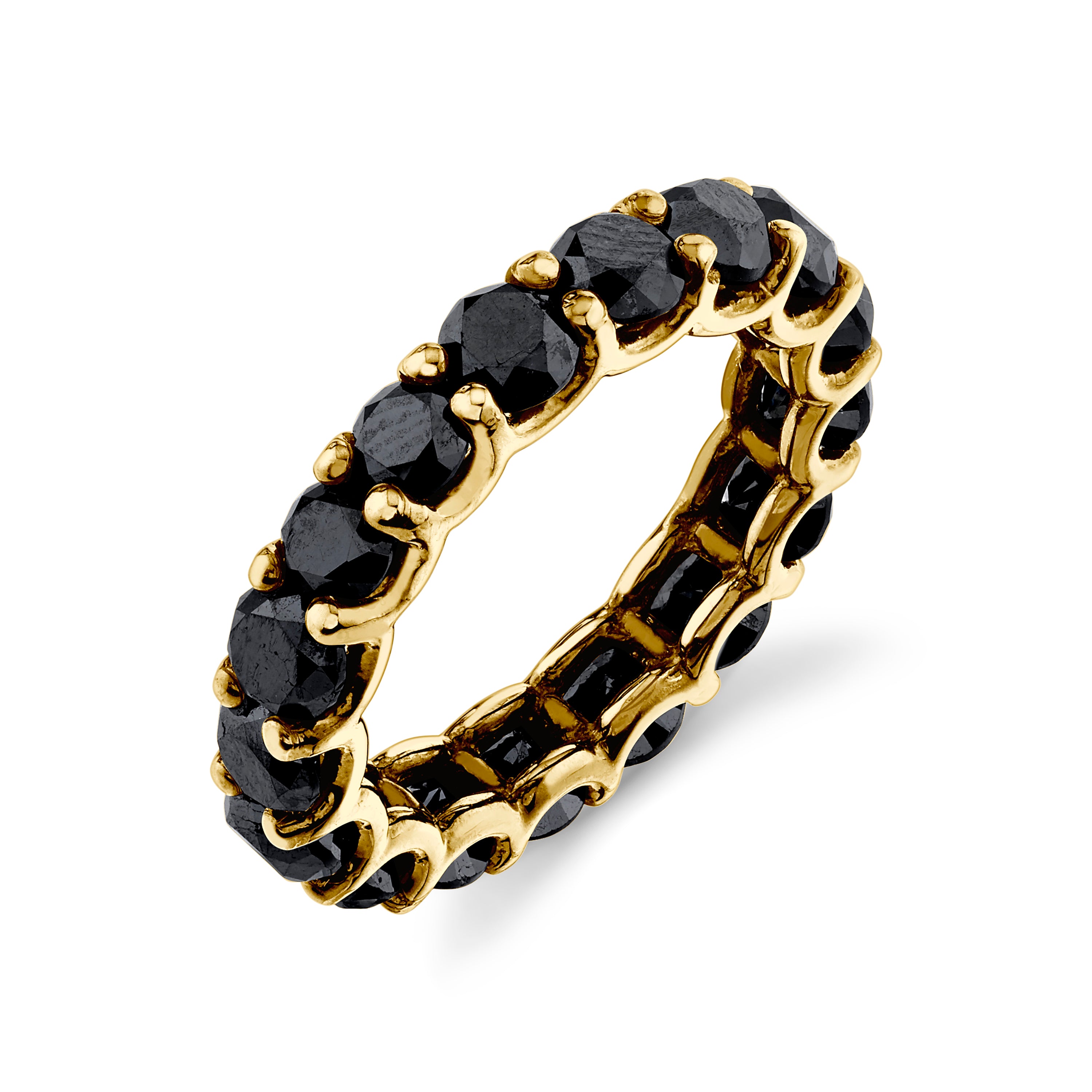 MEN'S BLACK DIAMOND ETERNITY BAND