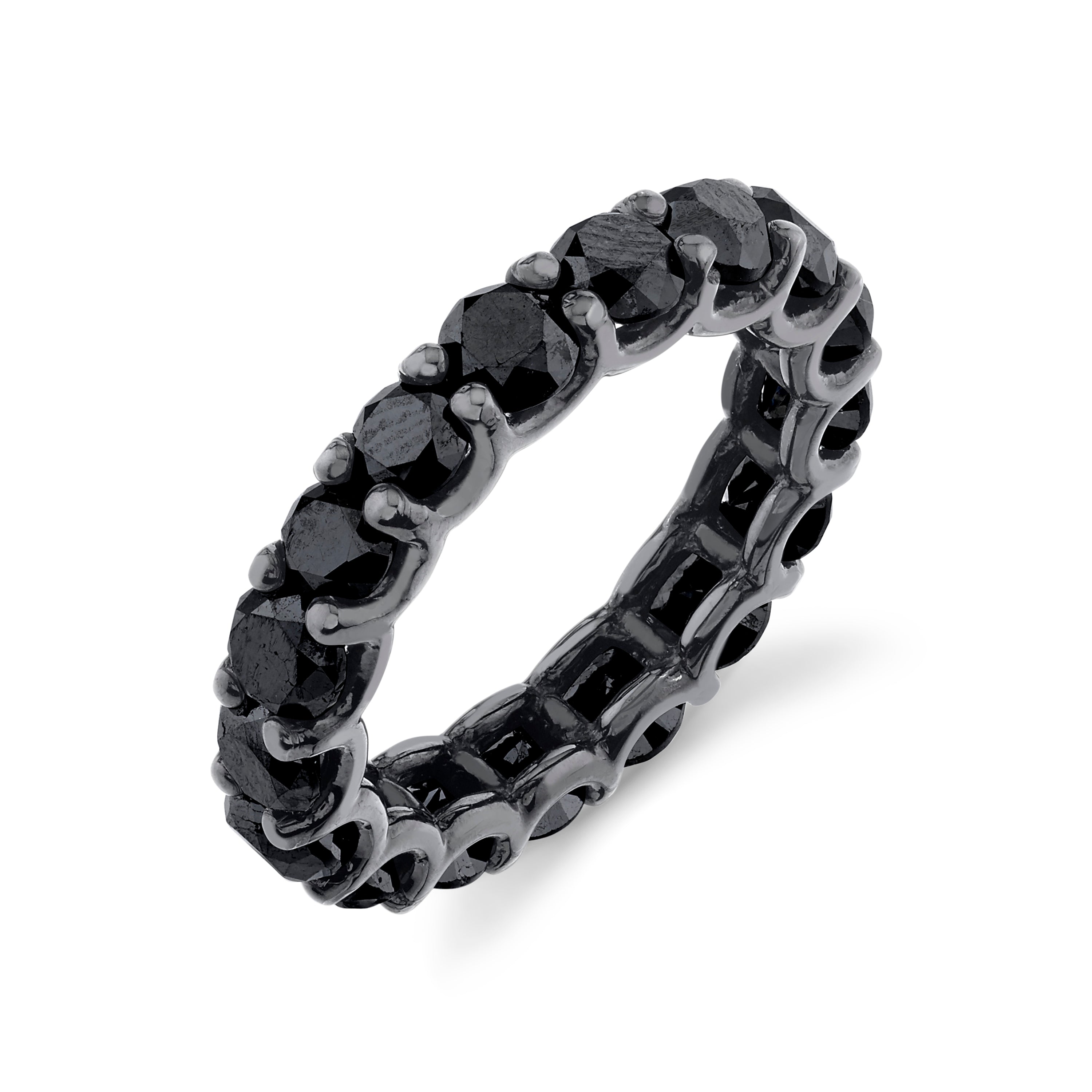 MEN'S BLACK DIAMOND ETERNITY BAND