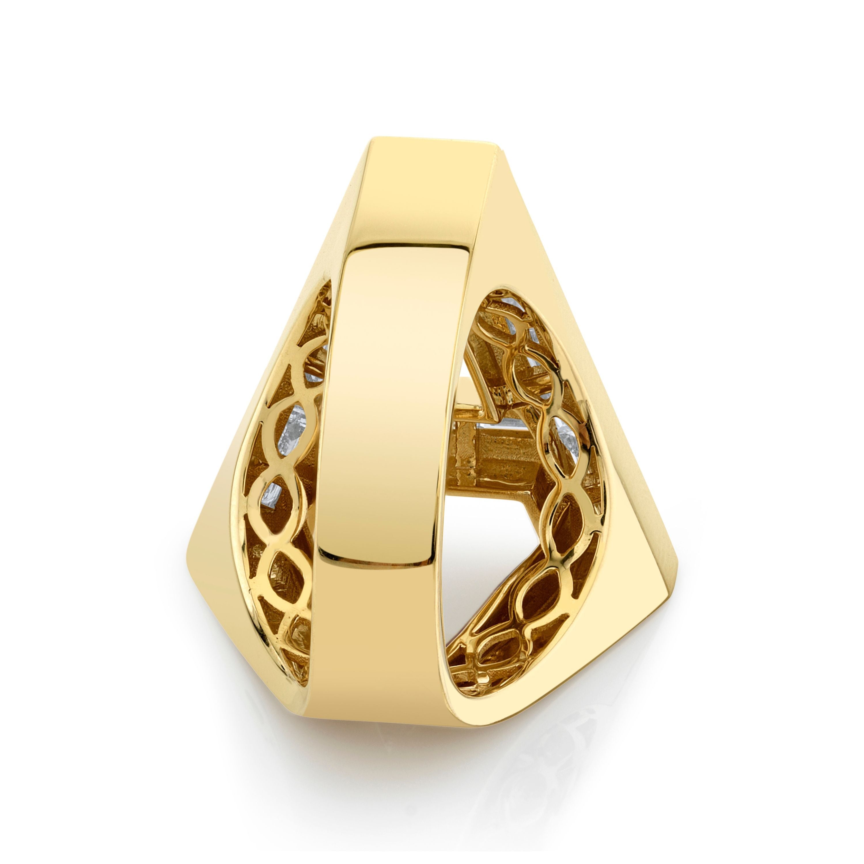 Alpha Kappa Alpha 14k Greek Letter Ring with Diamond 