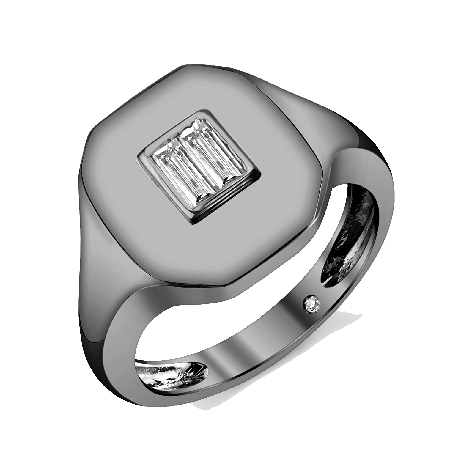 DIAMOND BAGUETTE PINKY RING
