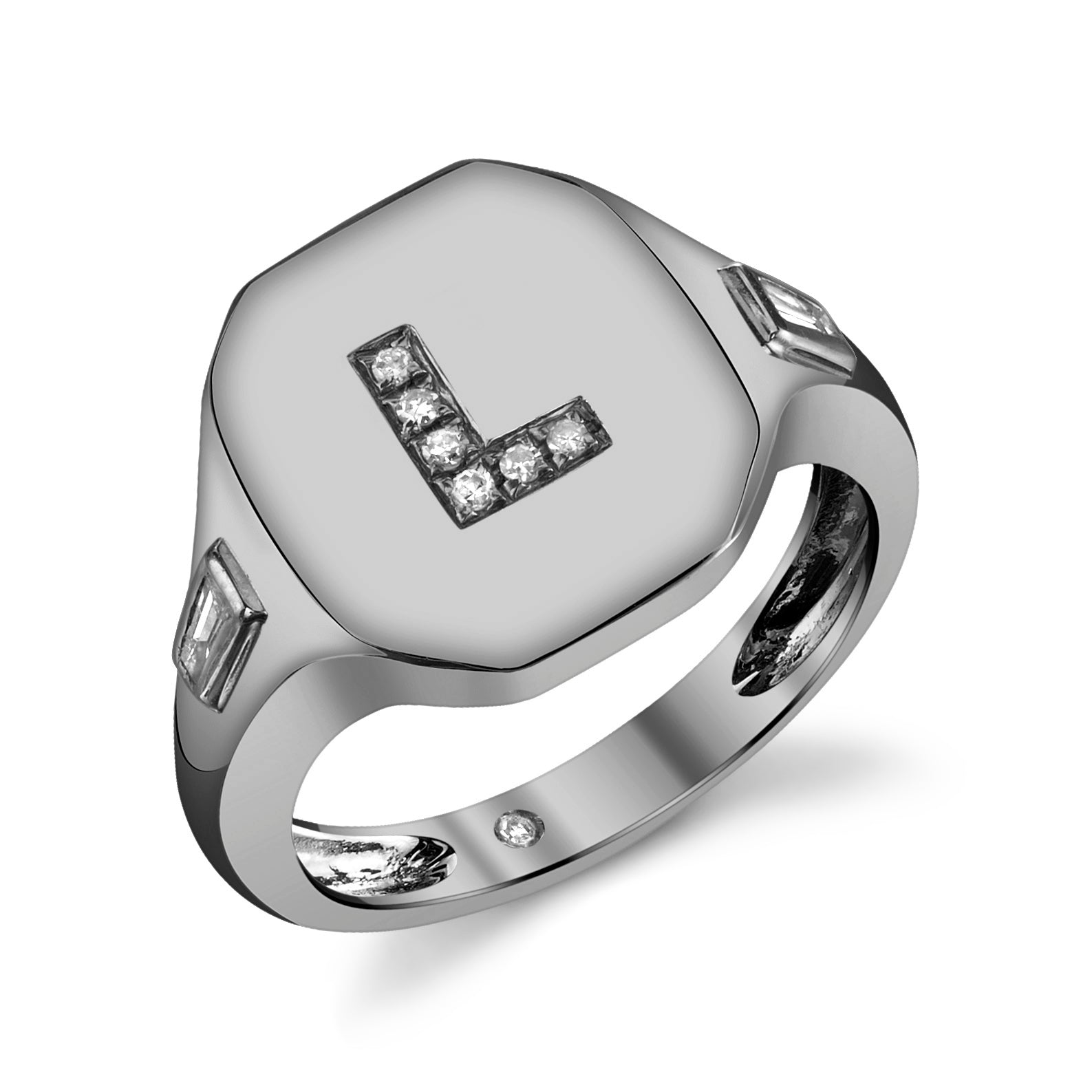 MINI ME DIAMOND INITIAL PINKY RING