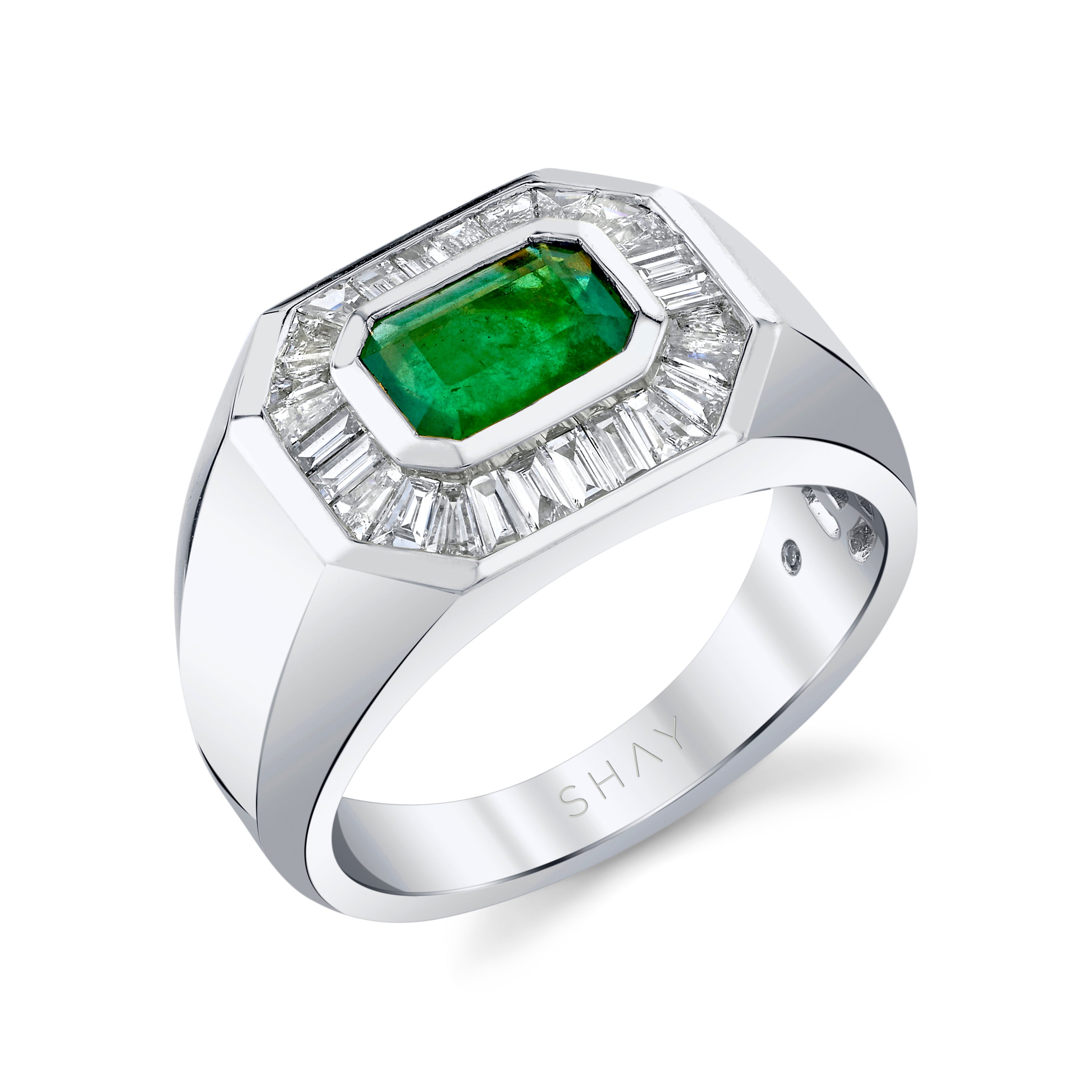 EMERALD & DIAMOND CHAMPIONSHIP RING