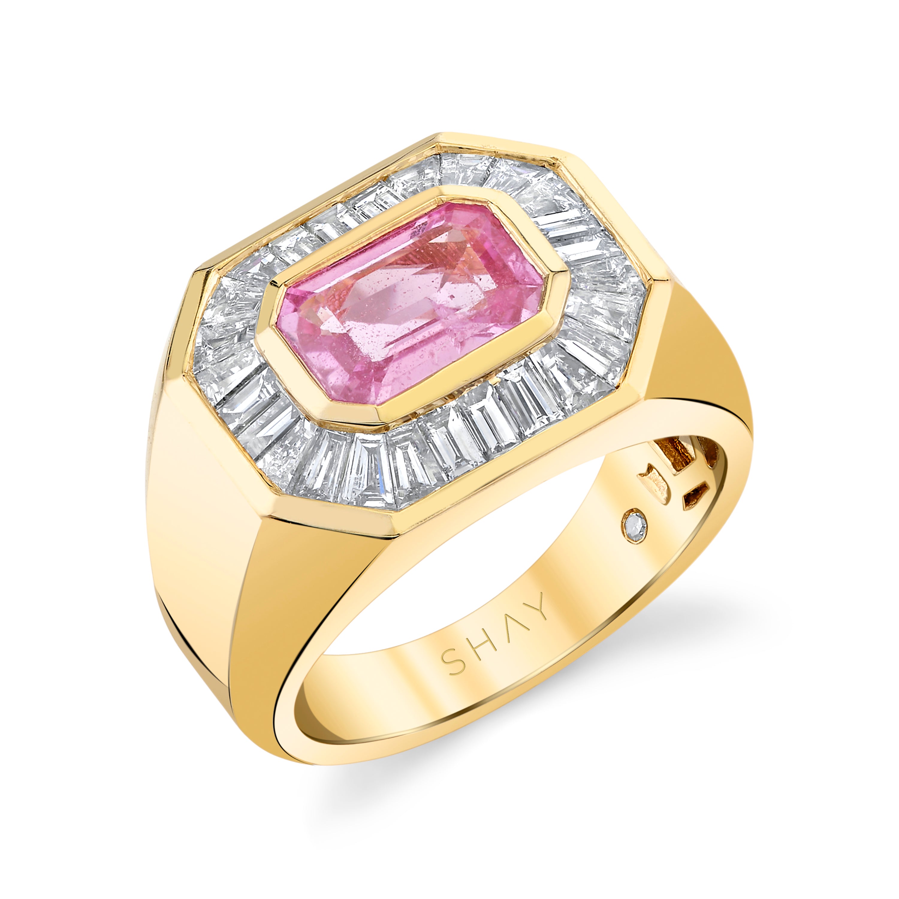PINK SAPPHIRE & DIAMOND CHAMPIONSHIP RING