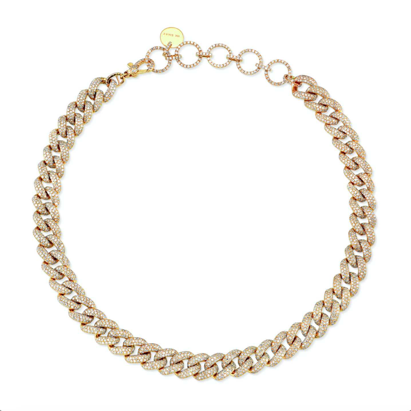 DIAMOND PAVE ESSENTIAL LINK NECKLACE