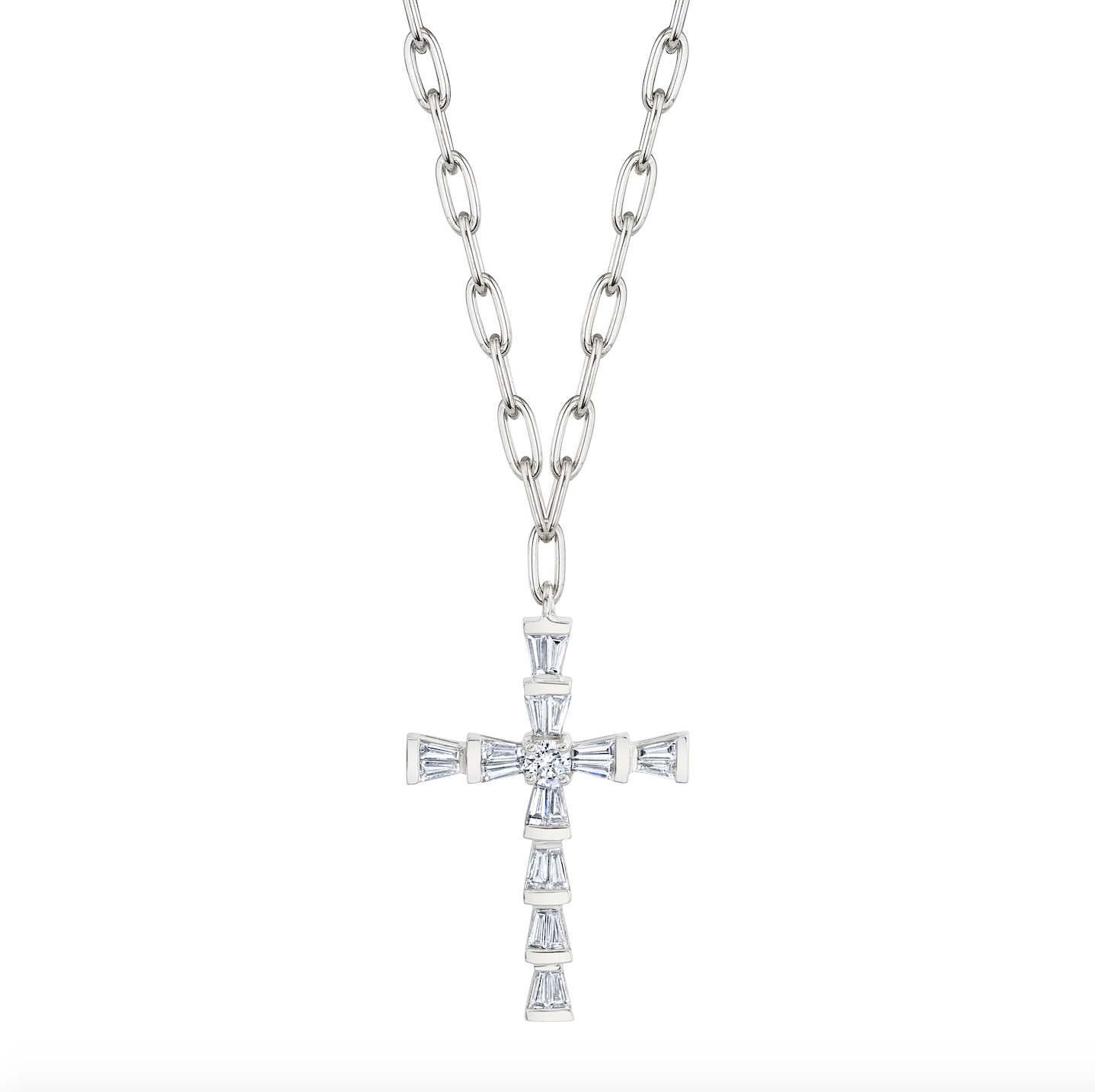 DIAMOND MINI CROSS NECKLACE