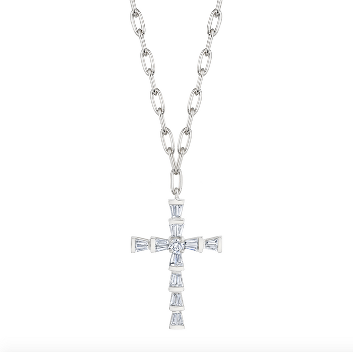 DIAMOND MINI CROSS NECKLACE