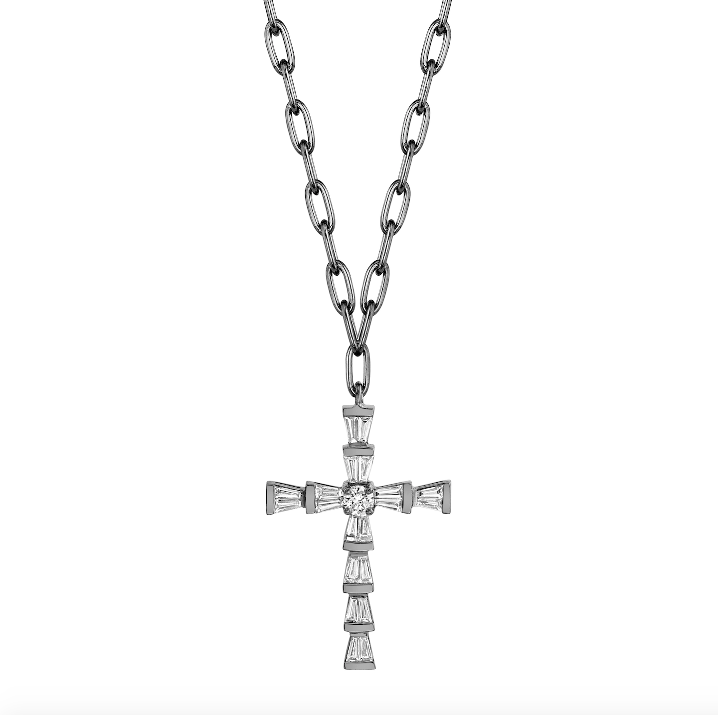 DIAMOND MINI CROSS NECKLACE