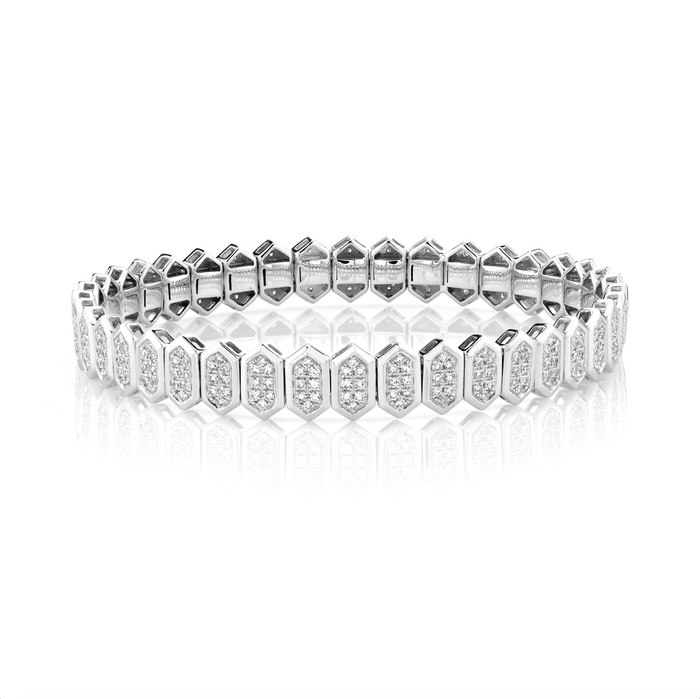 DIAMOND HEXAGON STRETCH BRACELET