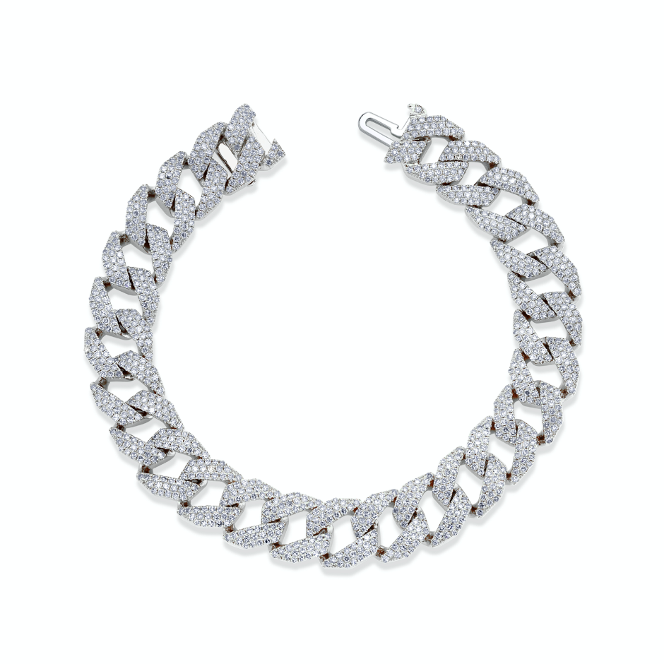 MEN'S DIAMOND GEO LINK BRACELET