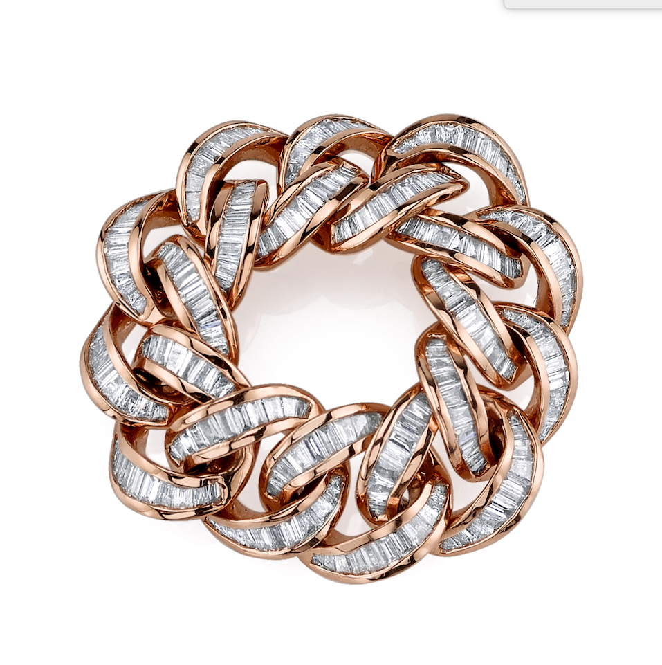 DIAMOND BAGUETTE ESSENTIAL LINK RING