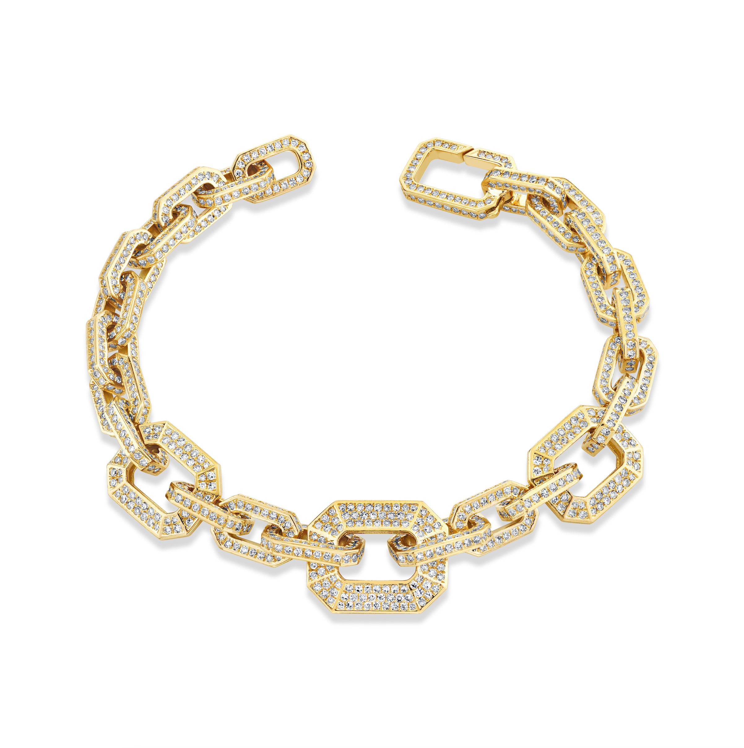 READY TO SHIP DIAMOND GRADUAL DECO LINK BRACELET