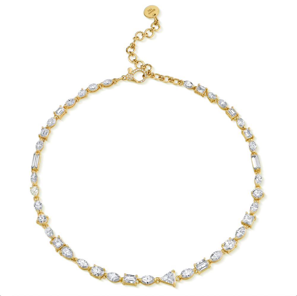 MIXED DIAMOND TENNIS NECKLACE – SHAY JEWELRY