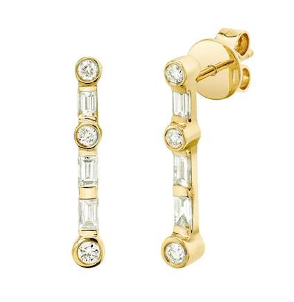 READY TO SHIP DIAMOND STICK-BONE STUDS