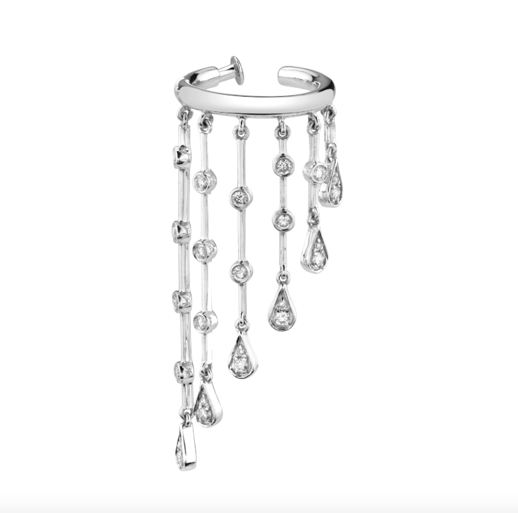 READY TO SHIP DIAMOND GRADUAL TEARDROP EAR CUFF