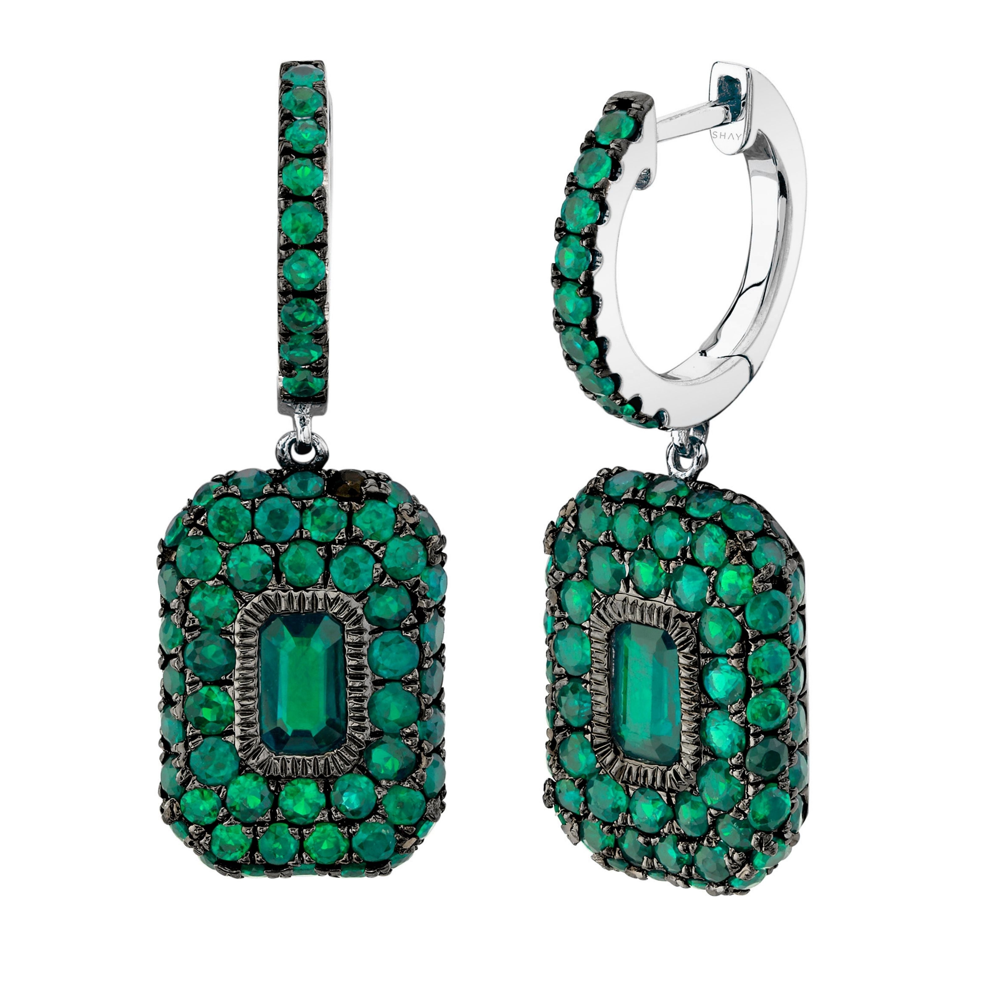 Emerald Green Earrings at Rs 500/carat | Emerald Earring in Delhi | ID:  16706181448