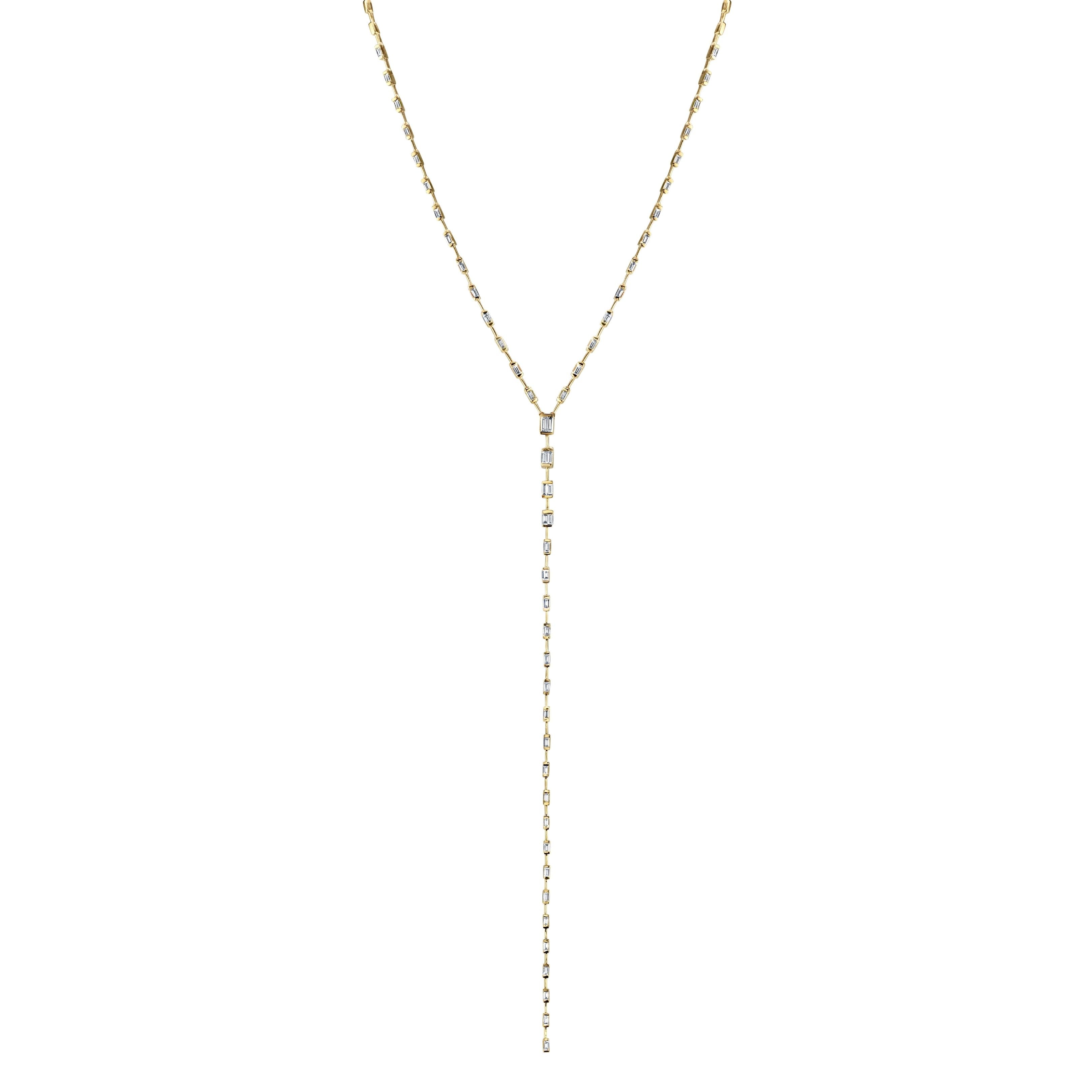 Buy CARATGLITZ Designer Gold and Diamond Afsa Lariat Necklace for Women and  Girls(27MS7NE10216) at Amazon.in